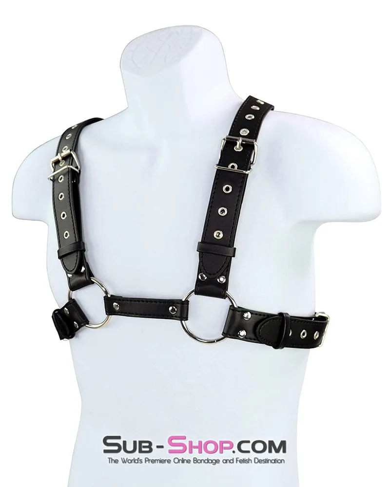 0390DL      Boy Toy Male Bondage Chest Harness