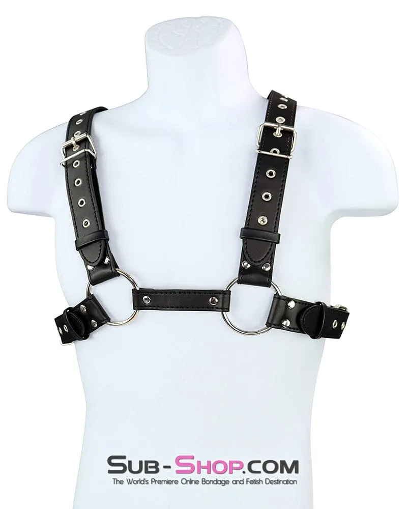 0390DL      Boy Toy Male Bondage Chest Harness