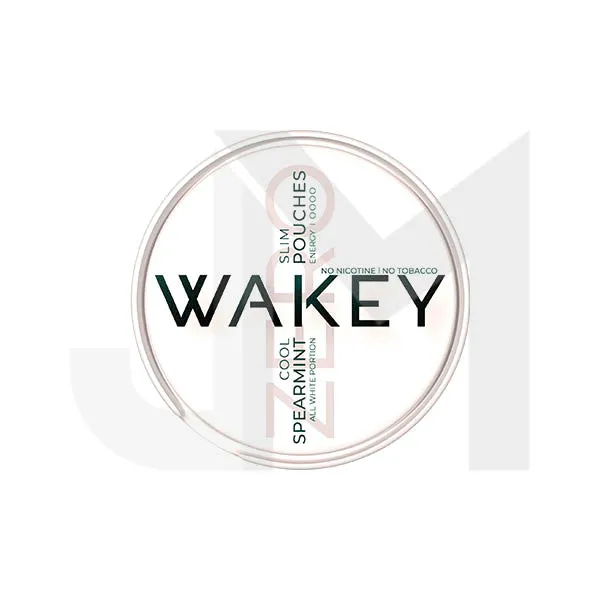 0mg Wakey Zero Cool Spearmint Pouches - 20 Pouches