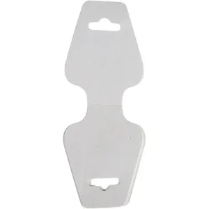 100 x Heavy duty Jewellery Display Hanging Cards Neutral With Euro Slot Punched