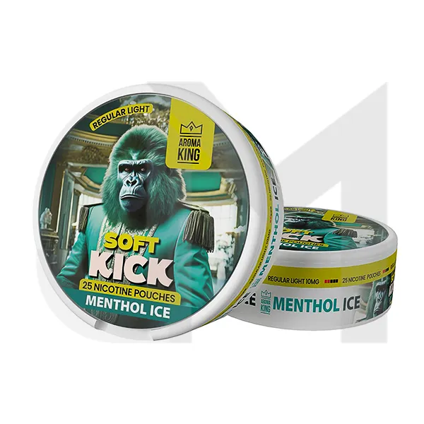10mg Aroma King Soft Kick Nicotine Pouches - 25 Pouches