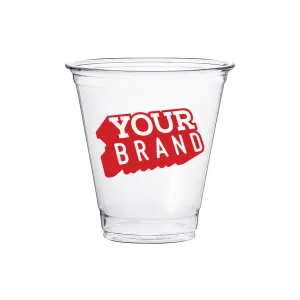 12 oz Custom Printed PET Cold Cups - 1,000/cs - 20 Cases Minimum