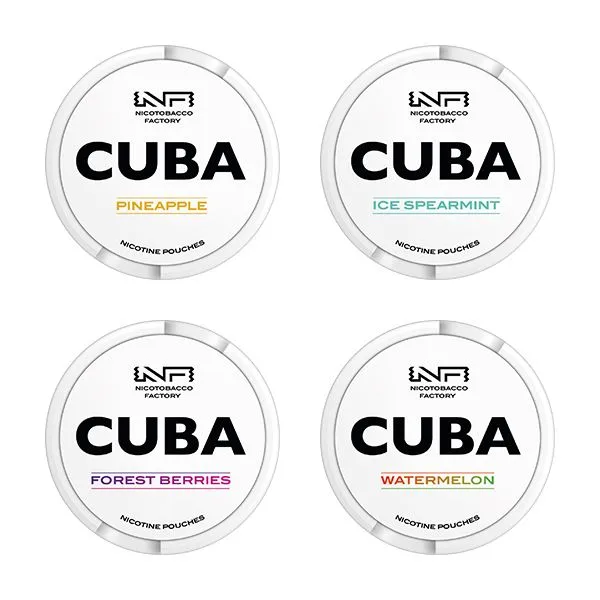 16mg CUBA White Nicotine Pouches - 25 Pouches