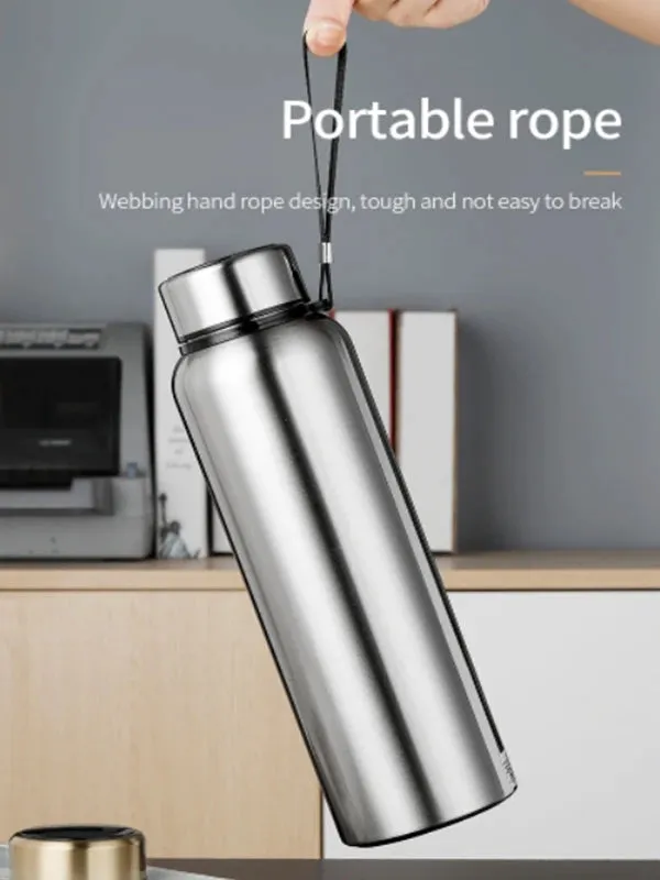 1L Stainless Steel Thermos: Keeps Drinks Hot or Cold All Day-1000ml
