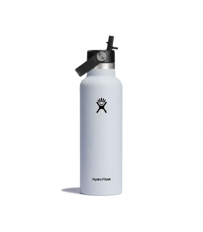 21 OZ STANDARD WITH FLEX STRAW CAP WHITE