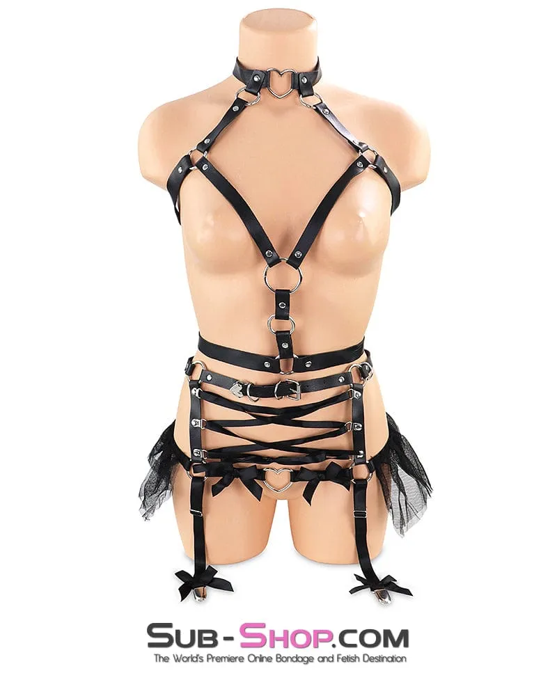 2353DL-SIS      Sissy Slaveboy's Crossdressing Bondage Body Forced Feminization Fantasy Dominant Woman Harness Kit