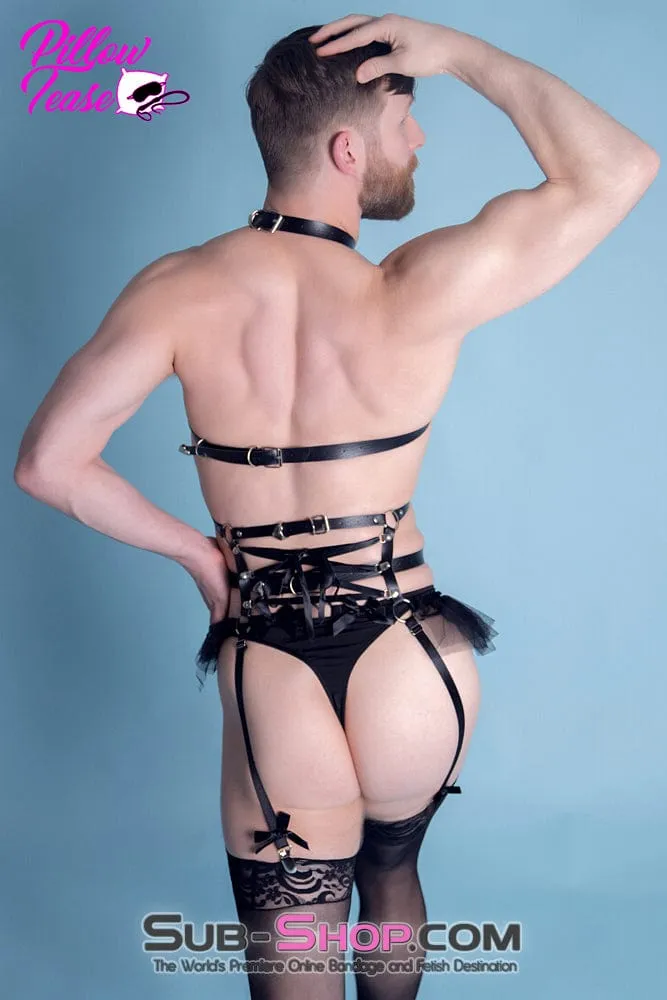 2353DL-SIS      Sissy Slaveboy's Crossdressing Bondage Body Forced Feminization Fantasy Dominant Woman Harness Kit