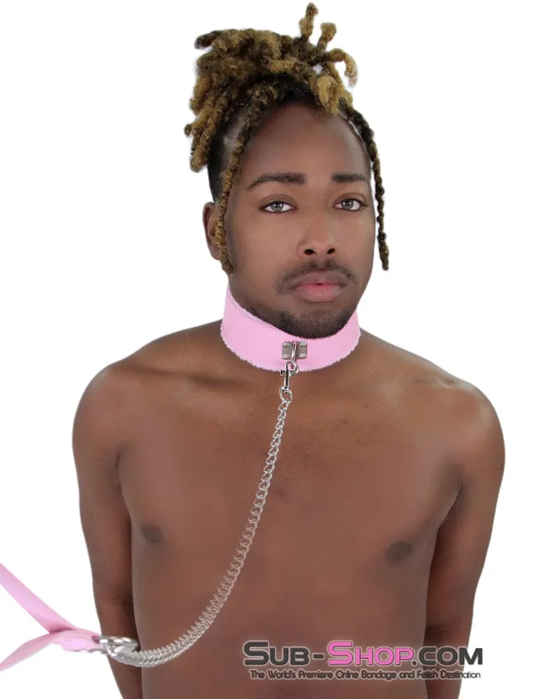 2785MQ      Pink Handle Chained Bondage Leash