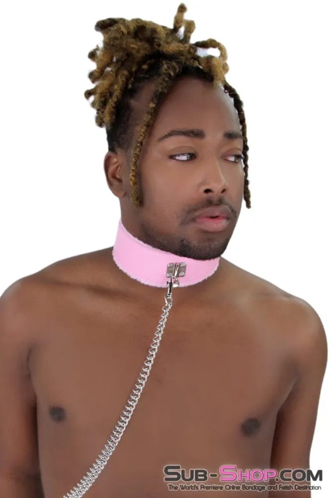 2785MQ      Pink Handle Chained Bondage Leash