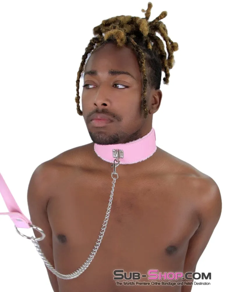 2785MQ      Pink Handle Chained Bondage Leash