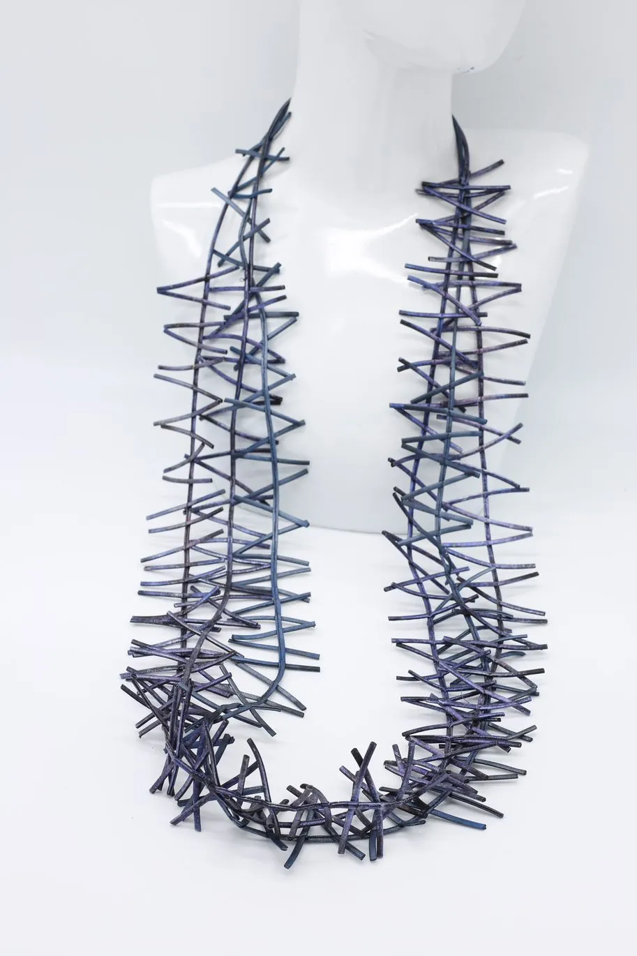 3 Strand Birds Nest Necklace - Hand-painted