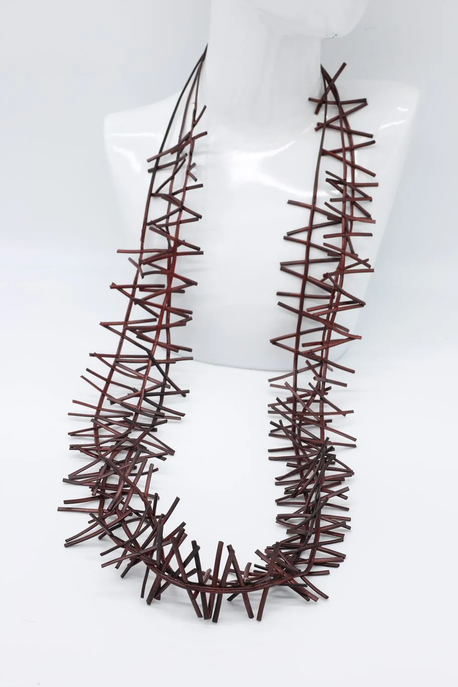 3 Strand Birds Nest Necklace - Hand-painted