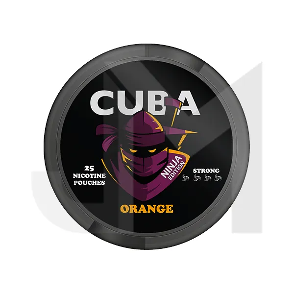 30mg CUBA Ninja Nicotine Pouches - 25 Pouches