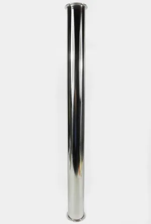 3" x 36" Sanitary, 304 Stainless Steel, Tri Clamp Spool, BHO Extractor Column