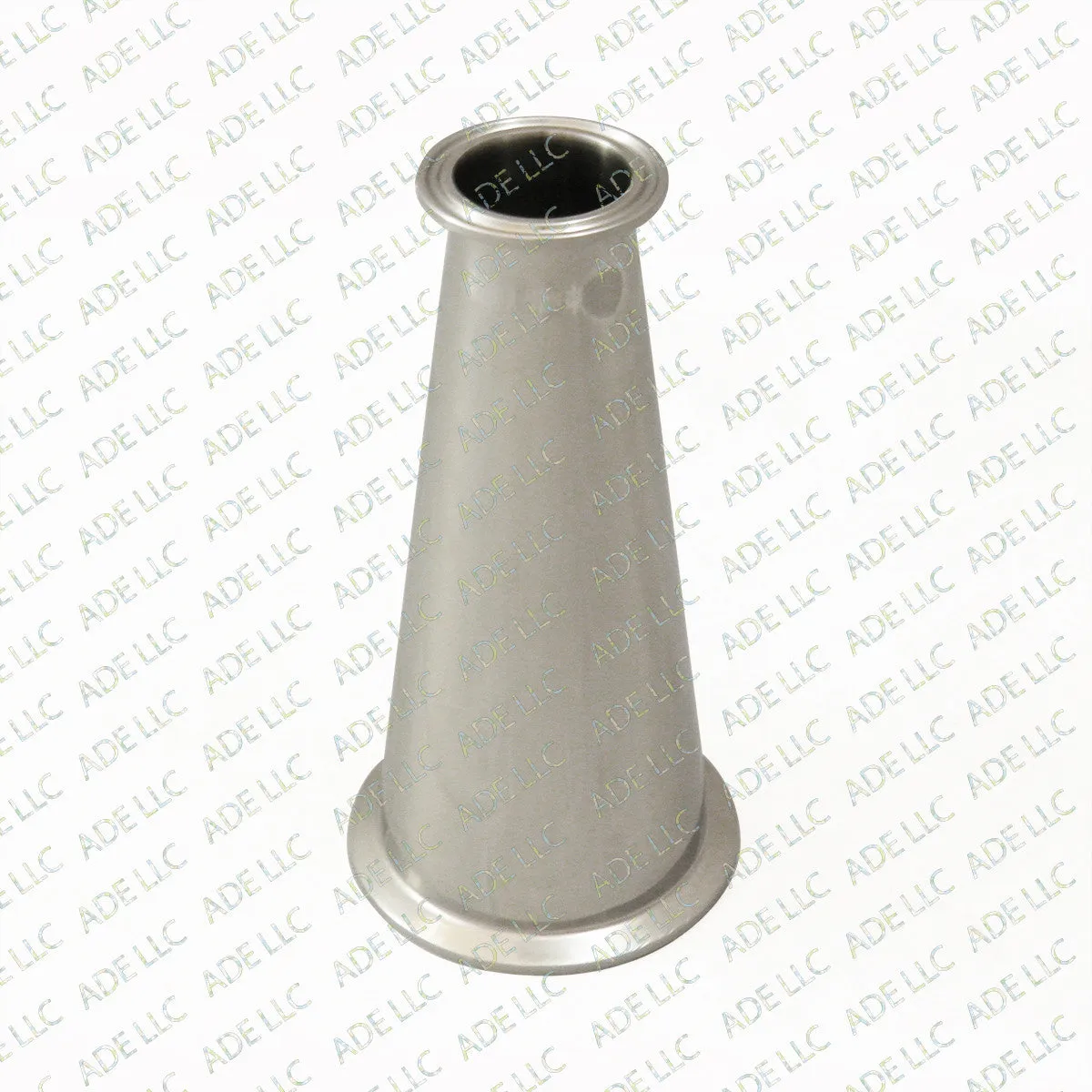 4" to 2" Tall  Tri Clamp, Tri Clover, Sanitary, Concentric Reducer, 304 Stainless Steel