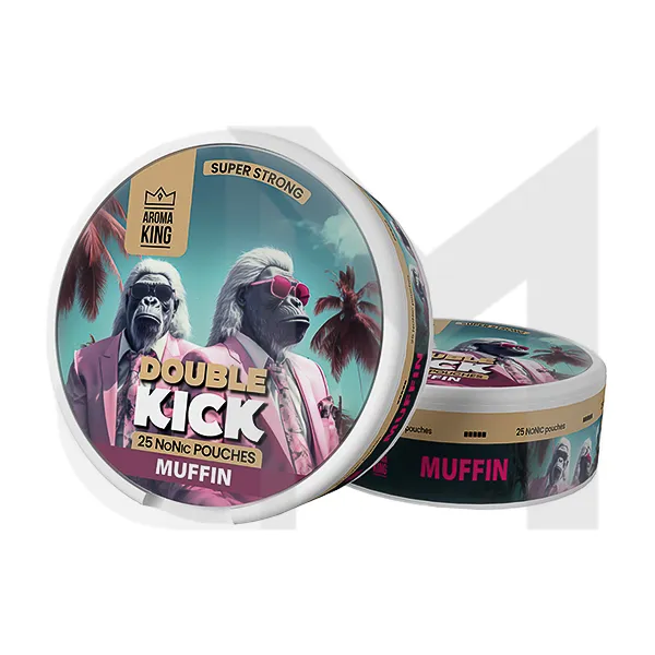 50mg Aroma King Double Kick NoNic Pouches - 25 Pouches