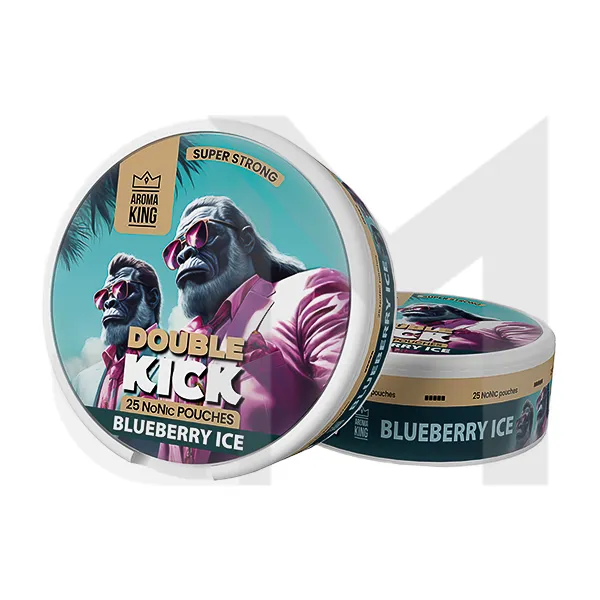50mg Aroma King Double Kick NoNic Pouches - 25 Pouches