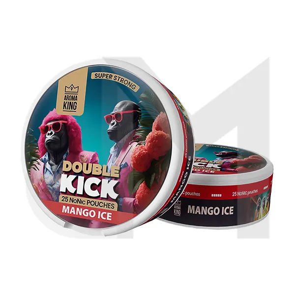 50mg Aroma King Double Kick NoNic Pouches - 25 Pouches