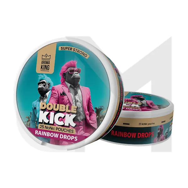 50mg Aroma King Double Kick NoNic Pouches - 25 Pouches