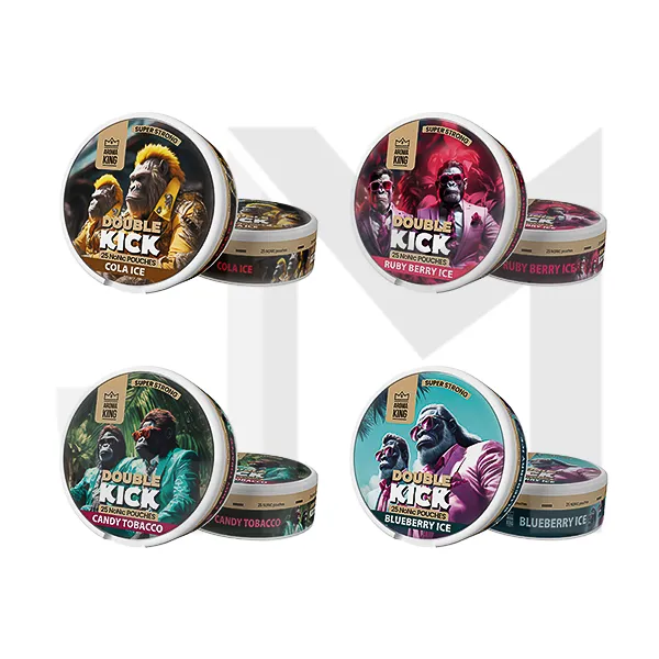 50mg Aroma King Double Kick NoNic Pouches - 25 Pouches