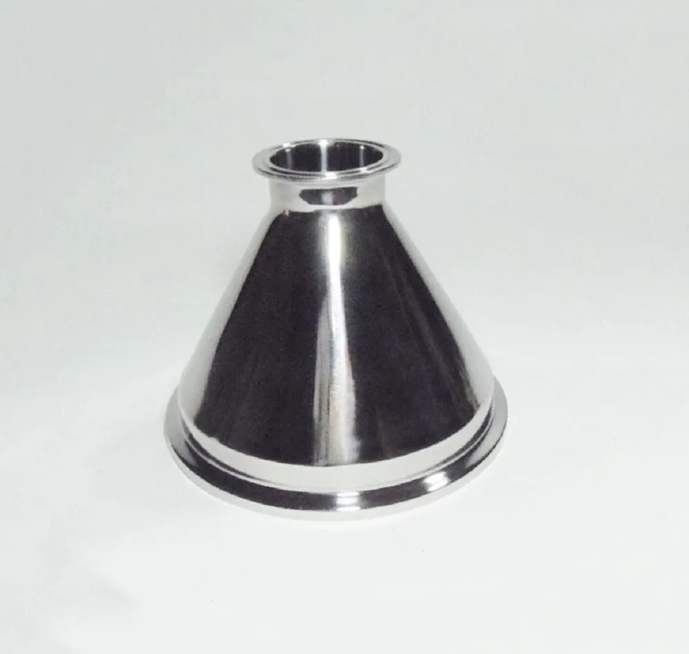 6" x 2"  Tri Clamp, Tri Clover, Sanitary, Concentric Reducer, 304 Stainless Steel