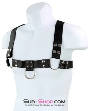 8855DL      He-Man Double Shoulder Bondage Chest Harness
