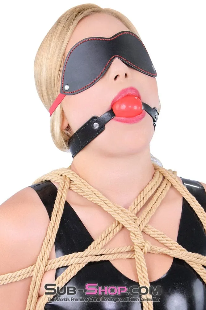 8947DL      Bondage Basics Beginner’s Red Rubber Ball Gag - MEGA Deal