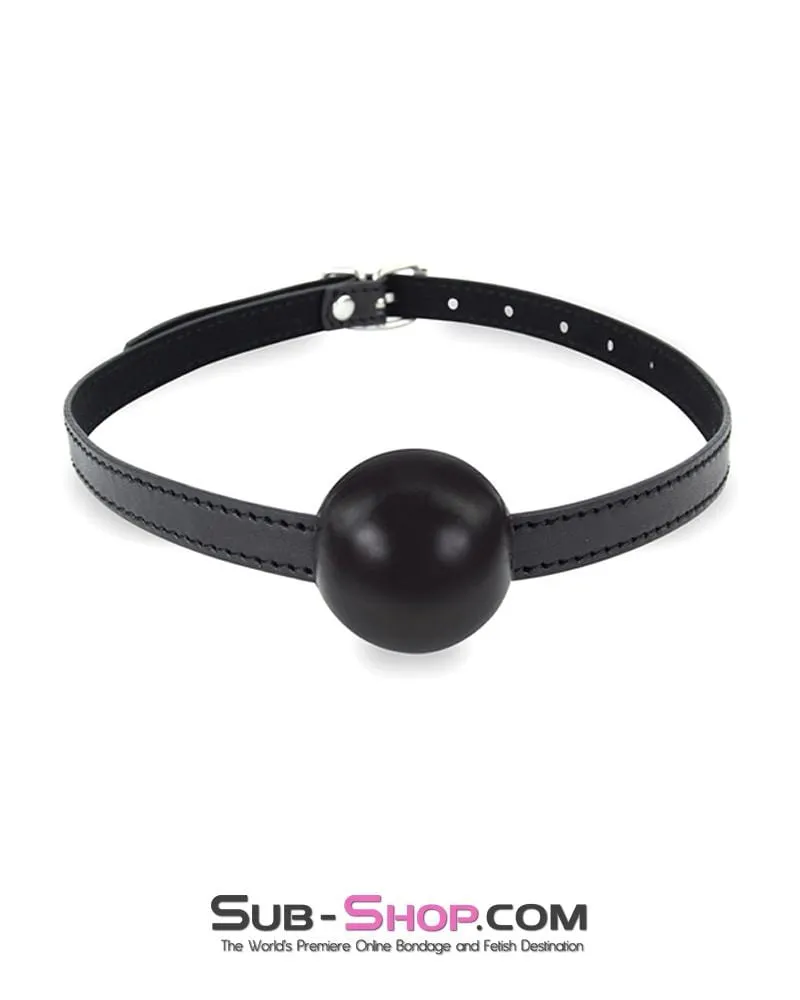 8999DL      Bondage Basics Black Rubber Classic Ball Gag - MEGA Deal