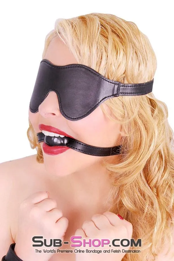 8999DL      Bondage Basics Black Rubber Classic Ball Gag - MEGA Deal