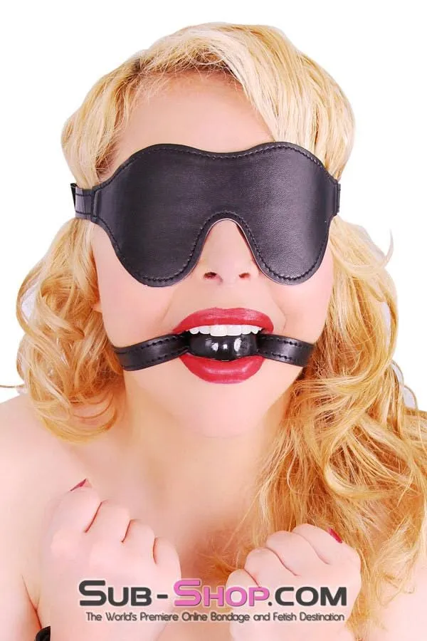 8999DL      Bondage Basics Black Rubber Classic Ball Gag - MEGA Deal