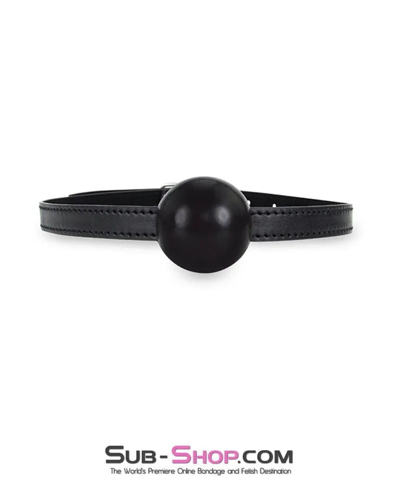 8999DL      Bondage Basics Black Rubber Classic Ball Gag - MEGA Deal
