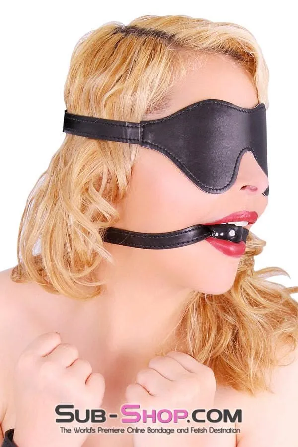 8999DL      Bondage Basics Black Rubber Classic Ball Gag - MEGA Deal