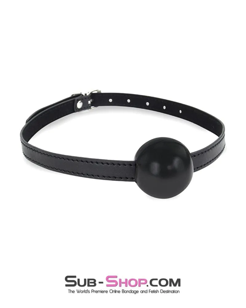 8999DL      Bondage Basics Black Rubber Classic Ball Gag - MEGA Deal