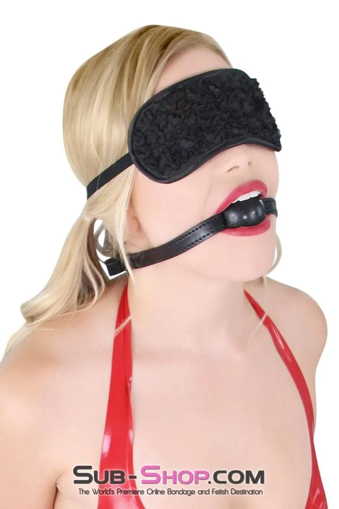 8999DL      Bondage Basics Black Rubber Classic Ball Gag - MEGA Deal