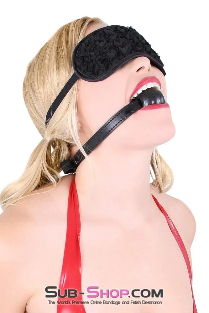 8999DL      Bondage Basics Black Rubber Classic Ball Gag - MEGA Deal