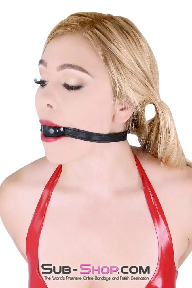 8999DL      Bondage Basics Black Rubber Classic Ball Gag - MEGA Deal