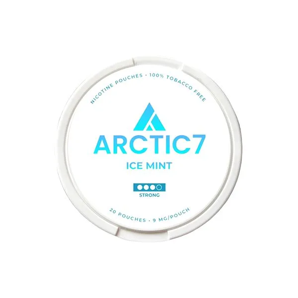 9mg Artic7 Ice Mint Slim Nicotine Pouches - 20 Pouches