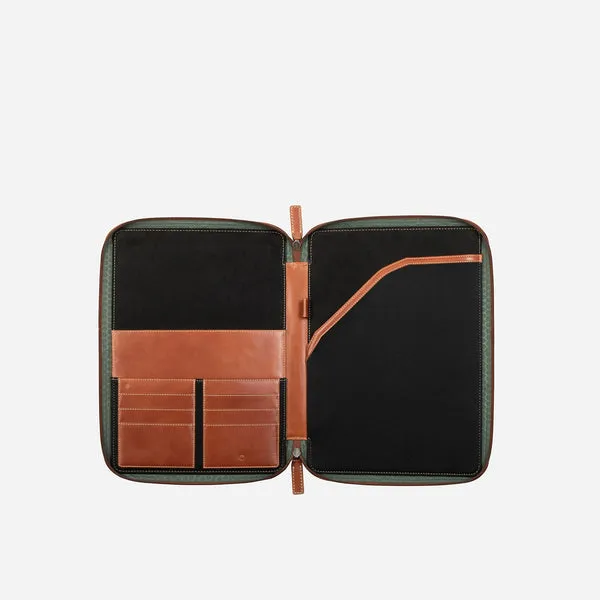 A4 ZIP AROUND FOLDER, CLAY