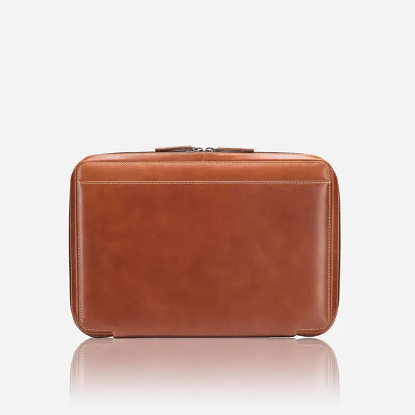 A4 ZIP AROUND FOLDER, CLAY