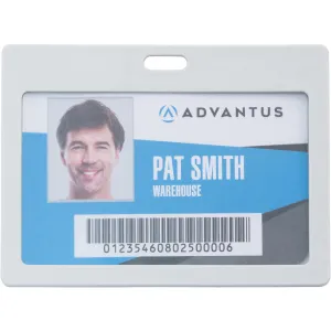 Advantus Horizontal Rigid ID Badge Holder