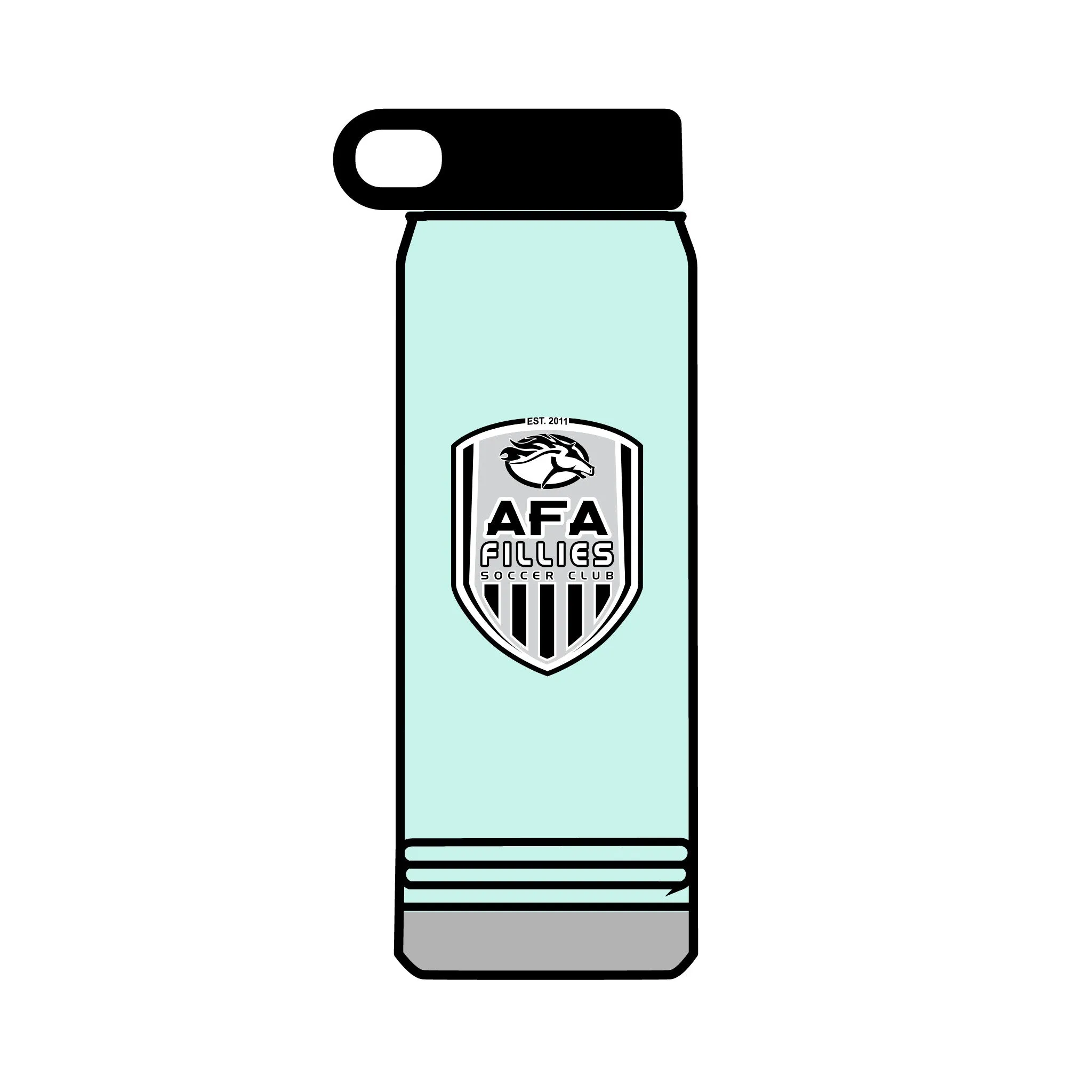 AFA Fillies Shield Water Bottle, 32oz