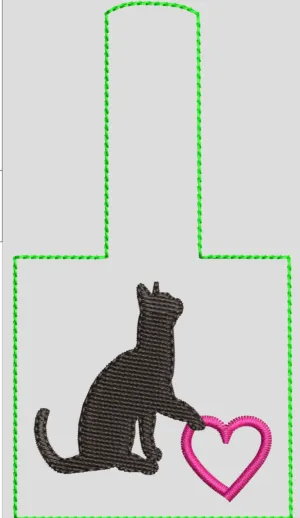 AGD 11440 SQUARE CAT KEY FOB