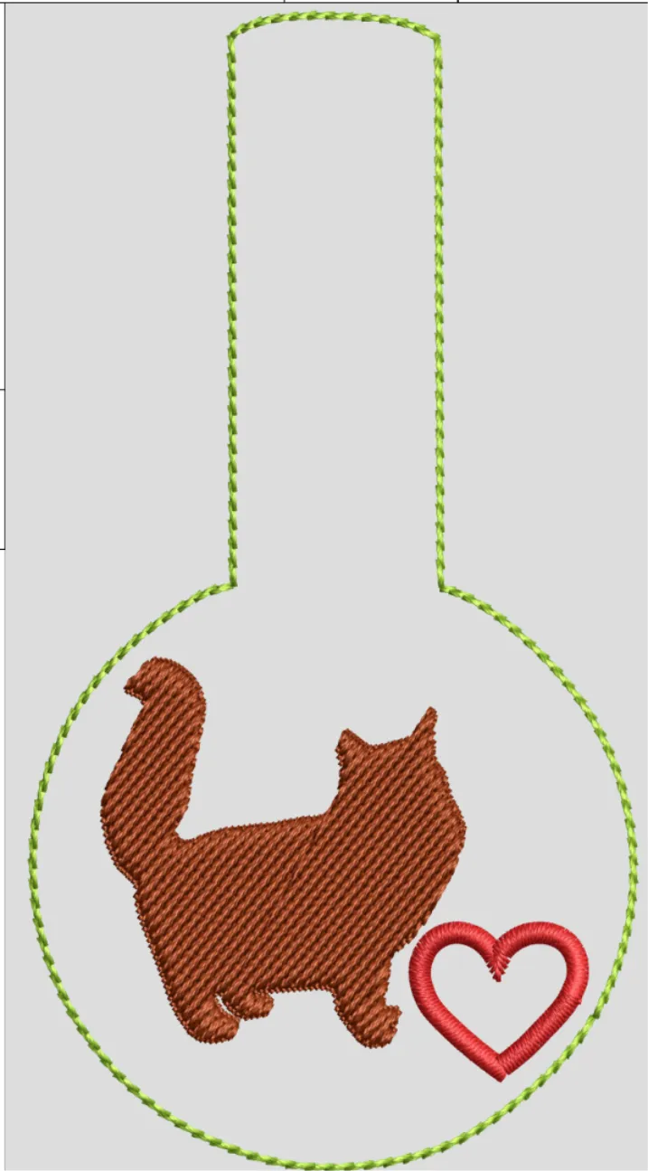 AGD 11442 ROUND FLUFFY KEY FOB