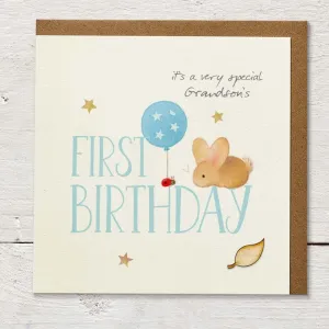 Age 1 - Special Grandson Birthday Card