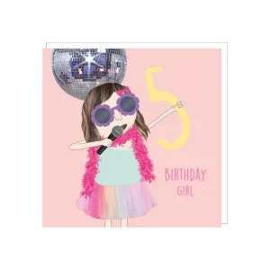 Age 5 - Birthday Girl Card
