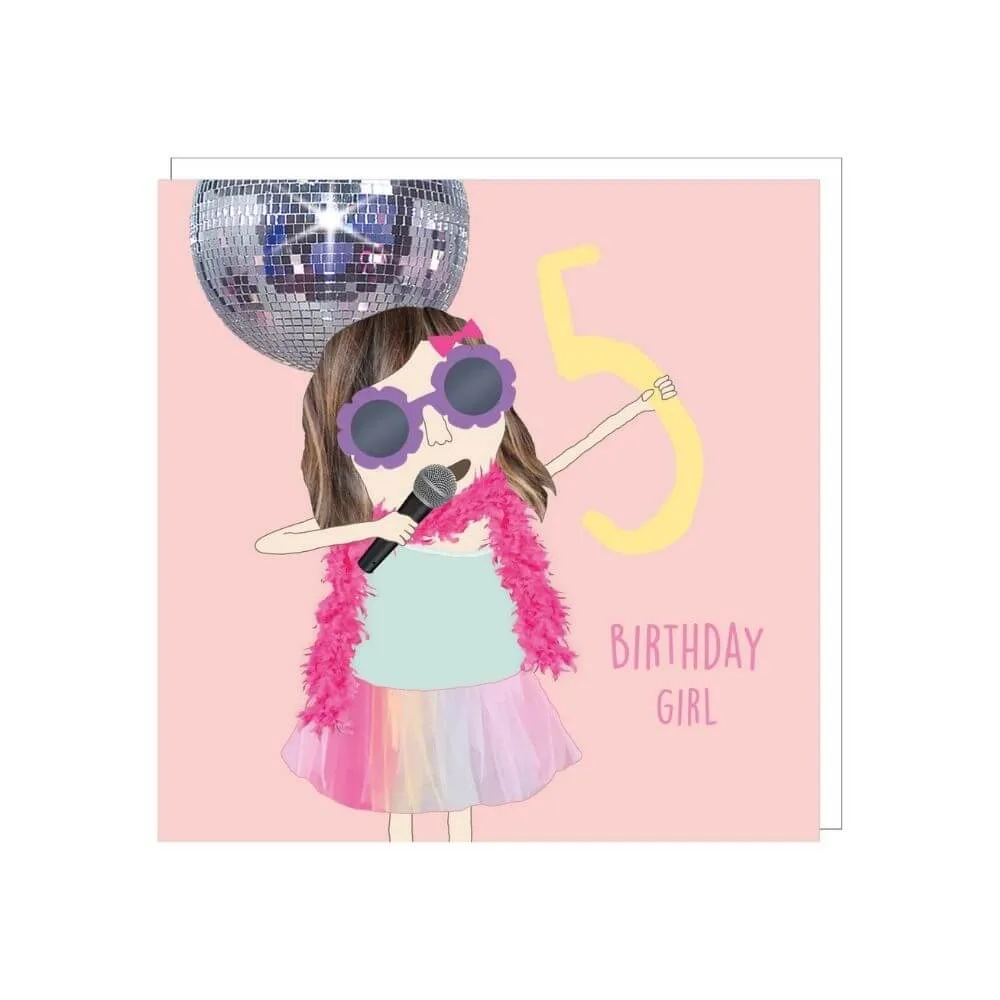 Age 5 - Birthday Girl Card