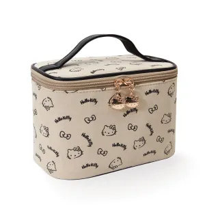 AmBealla Make up Bag Travel Cosmetic Bags Brush Holder Zipper Pouch Case Organizer Cute Organizer Suitable for Purse for Women (Beige Bucket Bag)