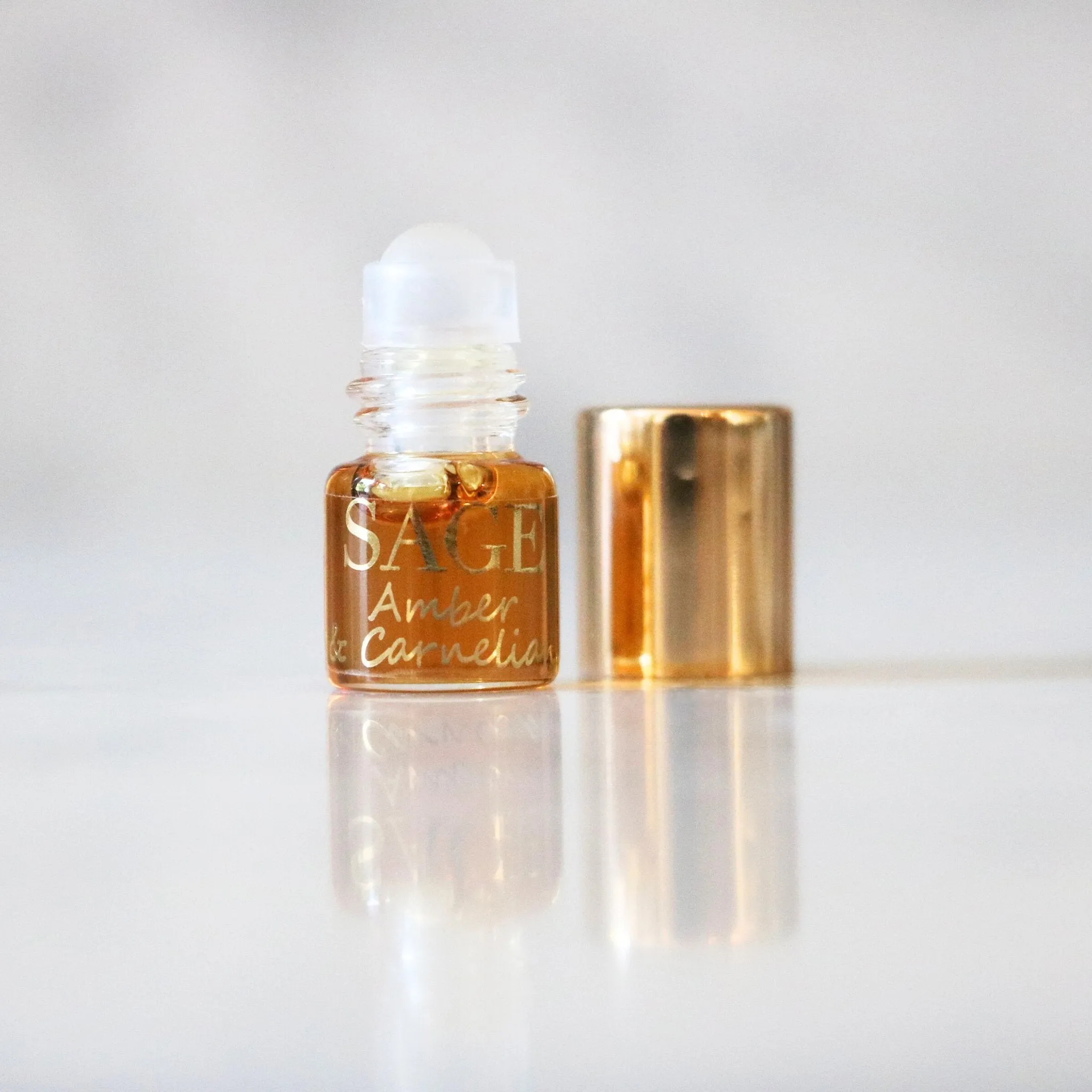 Amber & Carnelian Blend Perfume Oil Concentrate Mini Rollie by Sage