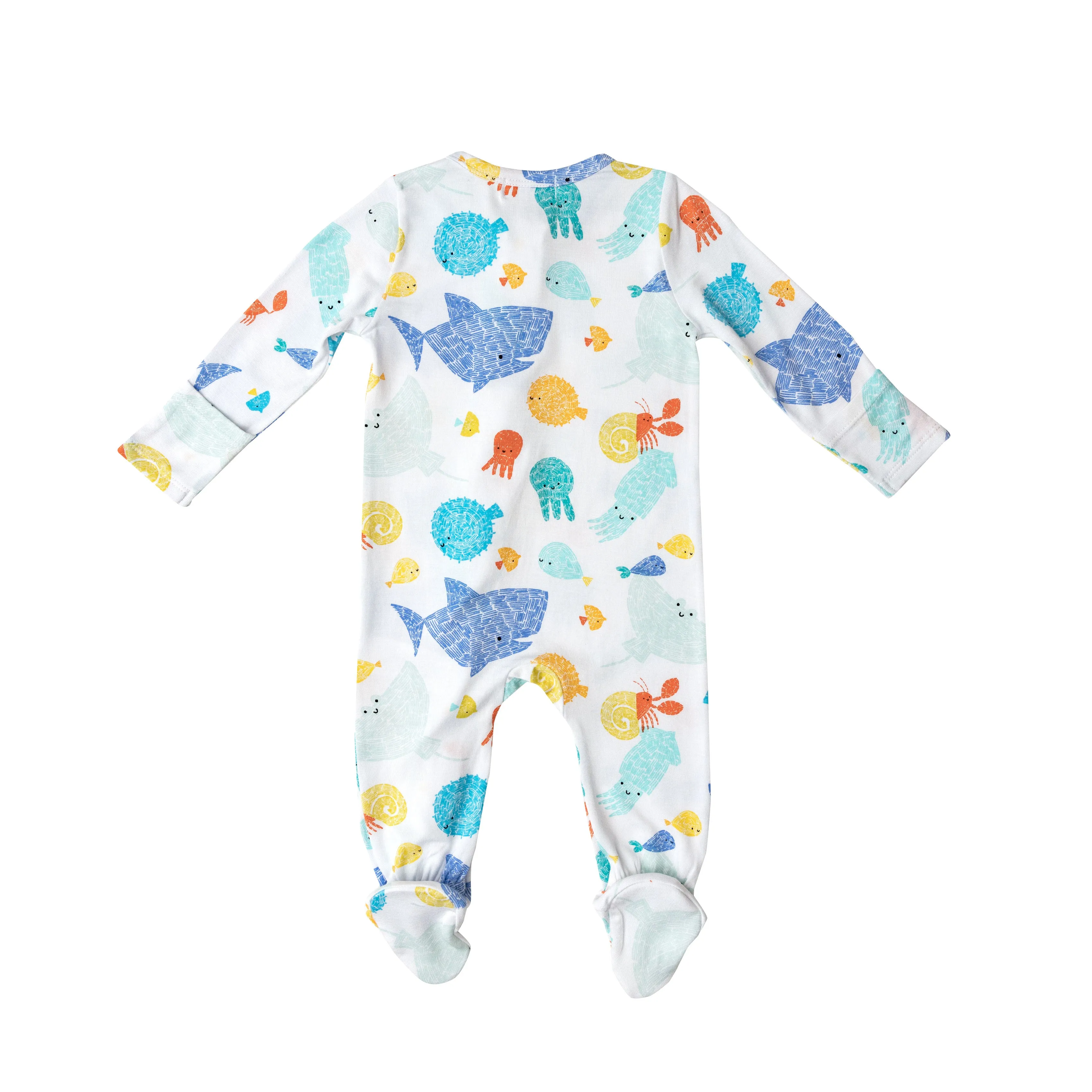 Angel Dear Dashed Underwater Footie with Zipper