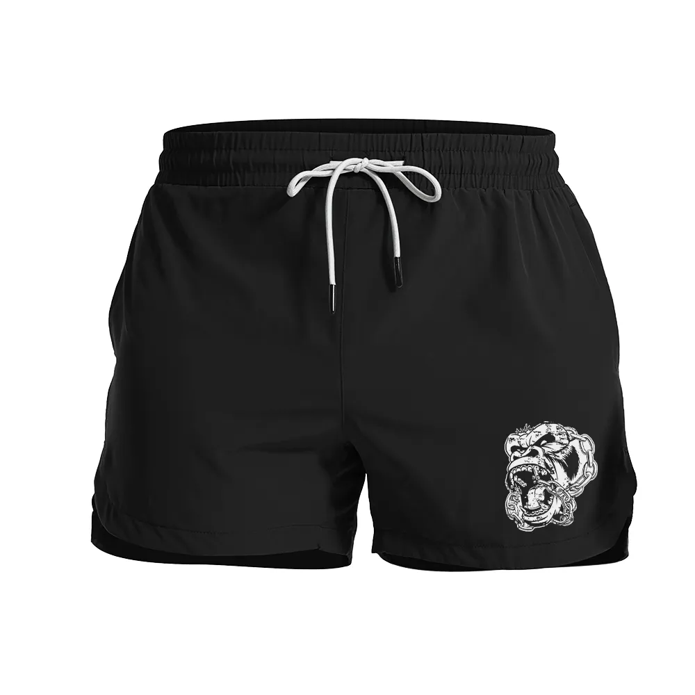 Angry Gorilla Graphic Shorts